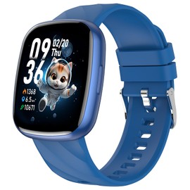 CATGIFF Smartwatch Children, Fitness Tracker 100+ Sports Modes, 1.75 Inch Fitness Watch with Pedometer, Heart Rate Monitor, SpO2 Stress Sleep Monitor, Alarm Clock, Children's Gifts for Boys Girls 5-16