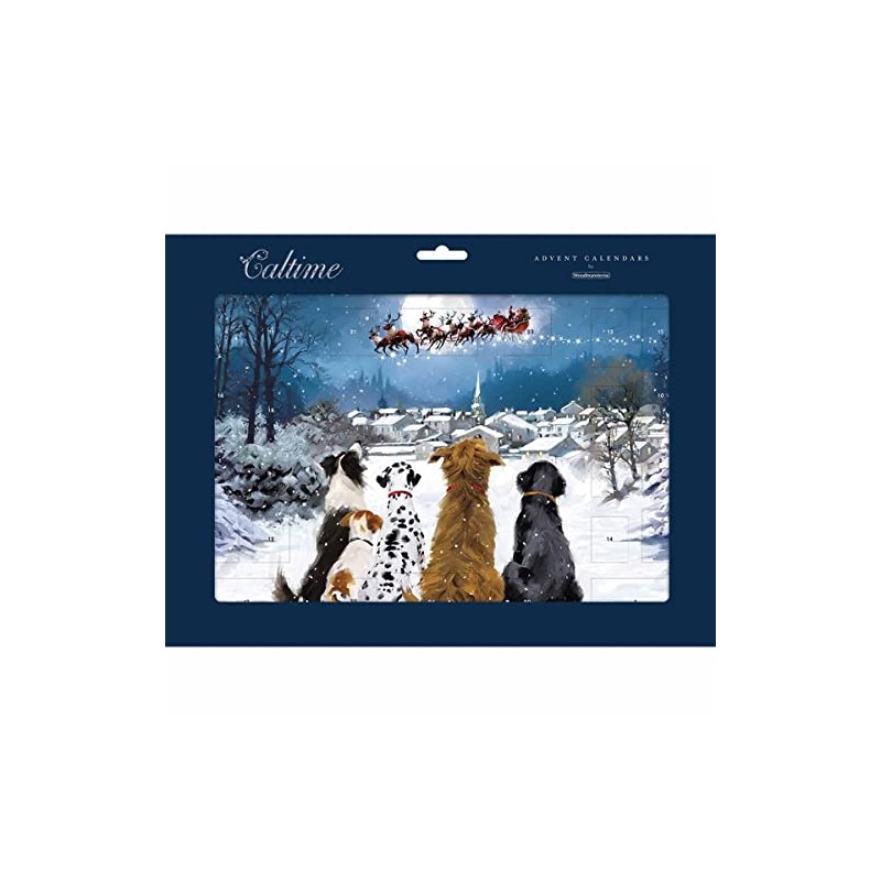 Caltime Traditional Advent Calendar, Night Before Christmas with Envelope