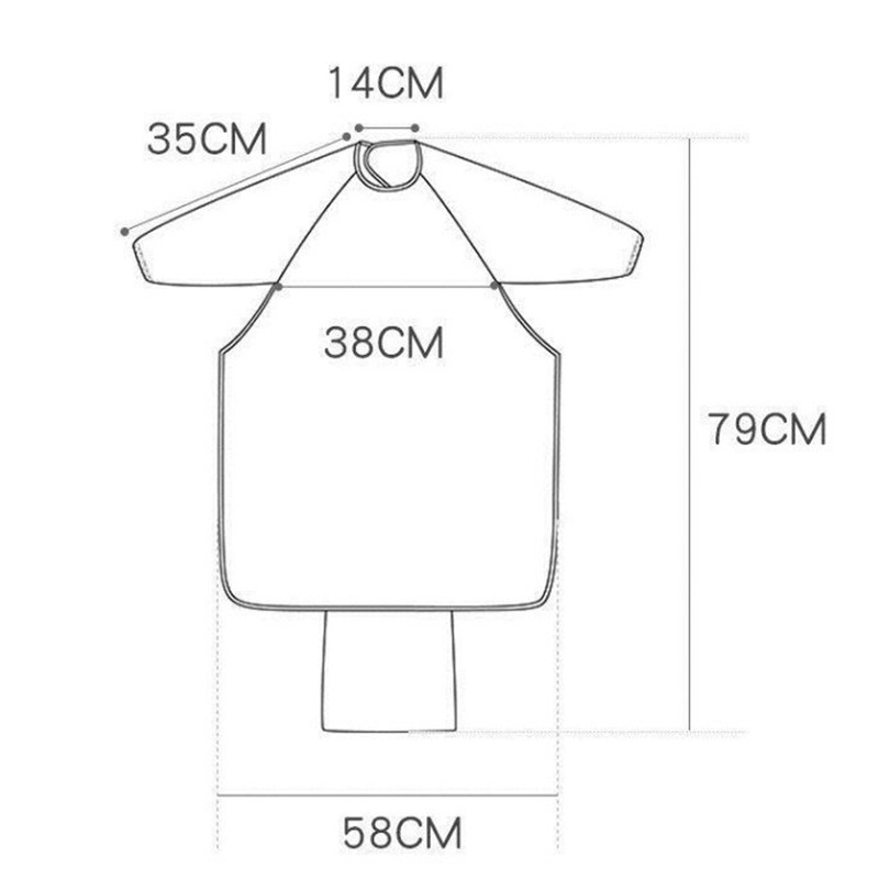 Coverall Baby Feeding Bibs Cute Pattern Smooth Surface Comfortable Dining