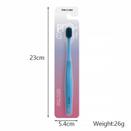 FWCXKK 3 Pieces Extra Soft Toothbrushes for Adults Sensitive Gums Teeth Manual Toothbrushes Wide Head Multicolor Wider Toothbrush for Family Pregnant Women Elderly