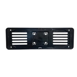 GammBC® Kennzeichenhalter für das Auto, Kunststoff, Polypropylen, sehr robust, universell, ohne Werbeband, Schwarz
