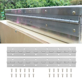 BEAMNOVA 2 Pcs Piano Hinge Continuous Hinges 2x12 Inch 304 Stainless Steel with Screws