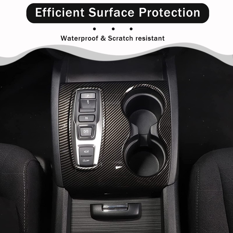 HIRUFAIT Gear Shift Panel Cover Trim for Honda Pilot 2016-2022/