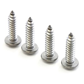 Red Hound Auto 4 Stainless Steel License Plate Screws Rust Resistant Car Truck Frame Fasteners