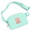 Gitus Belt Bag Fanny Pack Crossbody Bags with Initial Letter