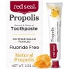 Red Seal Propolis Herbal Toothpaste - Fluoride Free, Organic, Vegan