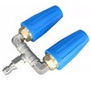 High Pressure Washer Tip Rotating Dual Tips Turbo Nozzle 1/4"