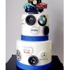 Handmade 12 Luxury, Foreign Race cars edible paper, cupcake cookie