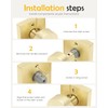 Goldenwarm Gold Dummy Door Knobs Interior, Brushed Gold Dummy Door