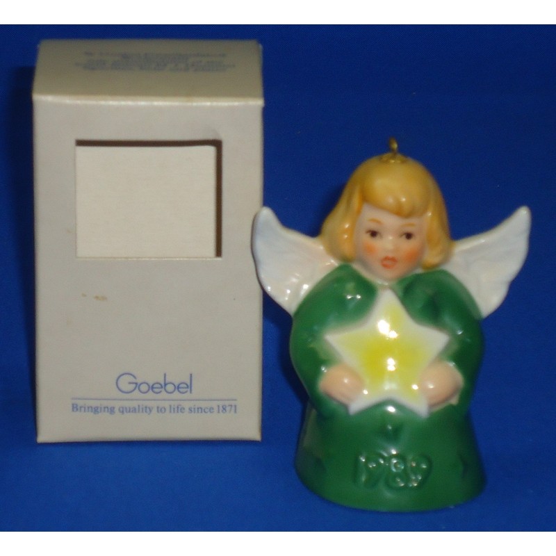 Goebel 1989 Annual Angel Bell - Green 51777G