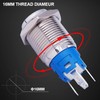 mxuteuk 16 mm Raised Speaker Horn Momentary Push Button Switch