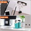 Aatacas Plush Fluffy Lined Double Eyeglasses Holder Stand Protective Glasses