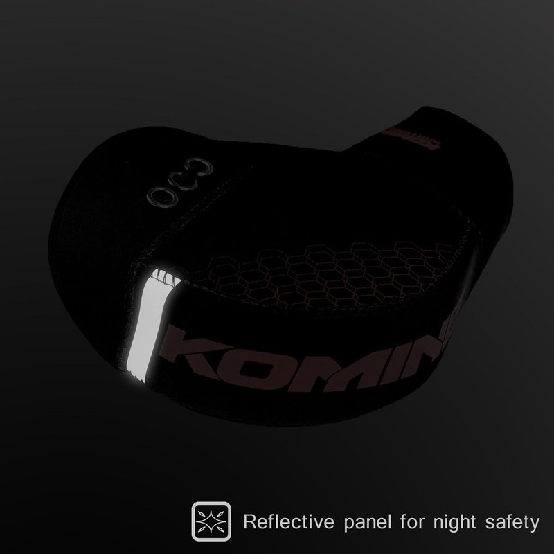 Komine AK-348 1300 Motorcycle Neoprene Handle Warmer, Plus Black, Free