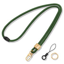Fishent Lanyard, Cute Neck Lanyards for Keys ID Badges Holder, Keychain Key Teacher Lanyard with Safety Breakaway Buckle for Women Men, Dark Green