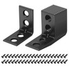 sourcing map 50 Set l Corner Bracket Corner Brace Metal