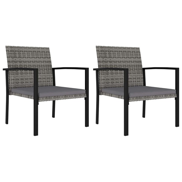Udorich Modern Rattan Outdoor Dining Chairs Set of 2 with