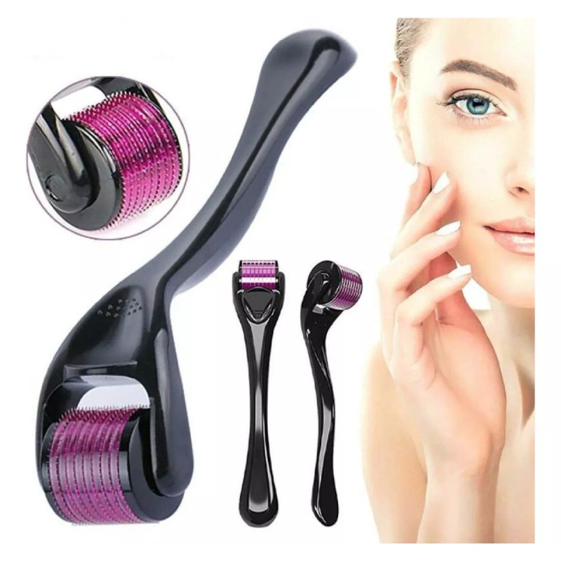 KFMX Dúo Serum Para Barba + Rodillo Derma Roller Crecimiento