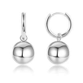 925 Sterling Silver Earrings for Women Hypoallergenic Ball Drop Earrings, Silver Drop Dangle Earrings Fashion Jewelry for Women
