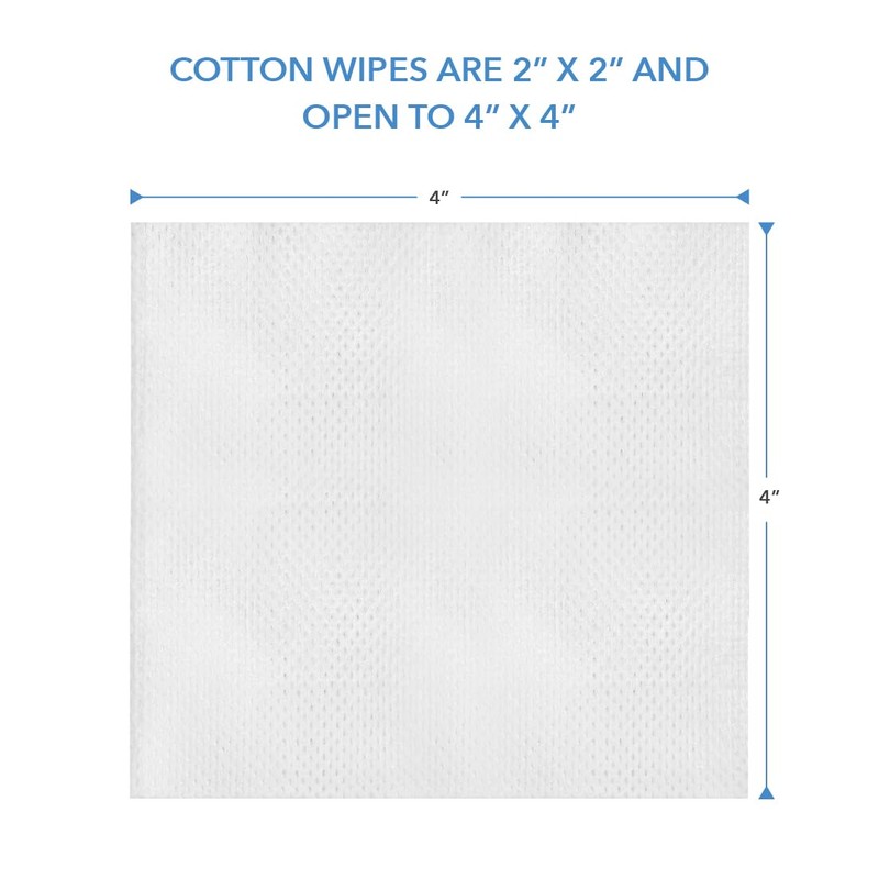 ForPro Professional Collection Premium Cotton Wipes, 100% Cotton, Extra-Soft, for