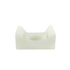 100pk Cable Tie Screw Mount Base 17.8x12.7x8.2mm - Natural