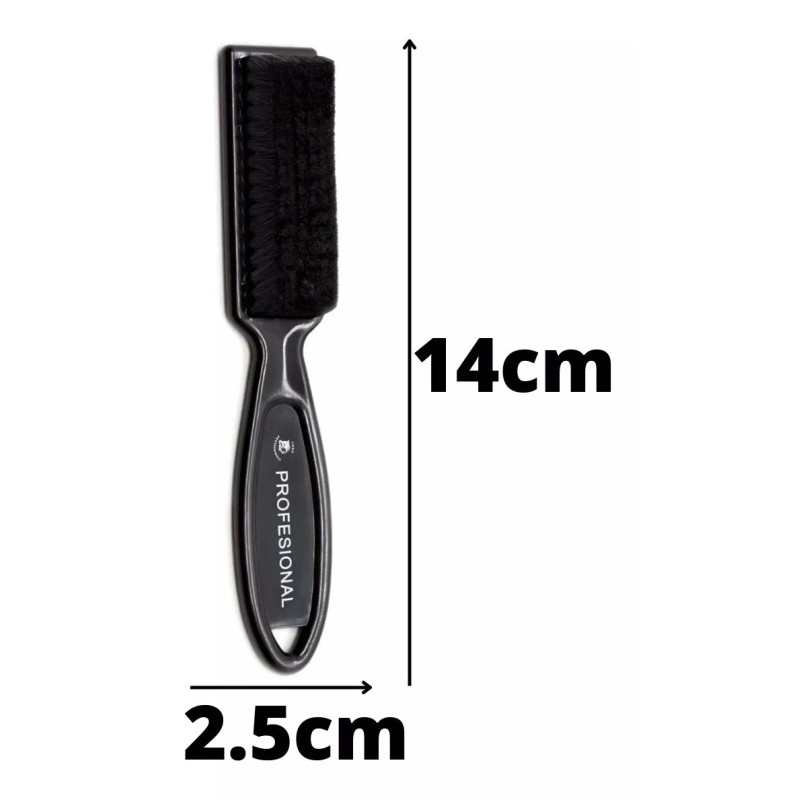 Lobo 24 Cepillos Limpiador Para Corte Barba Plástico Negro