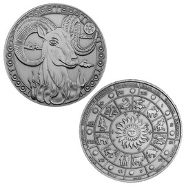 12 Zodiac Sign Commemorative Coin Set - Unique Collector's Coins Featuring All Astrological Signs, Perfect for Astrology Lovers, Collectors, and Gift Giving
