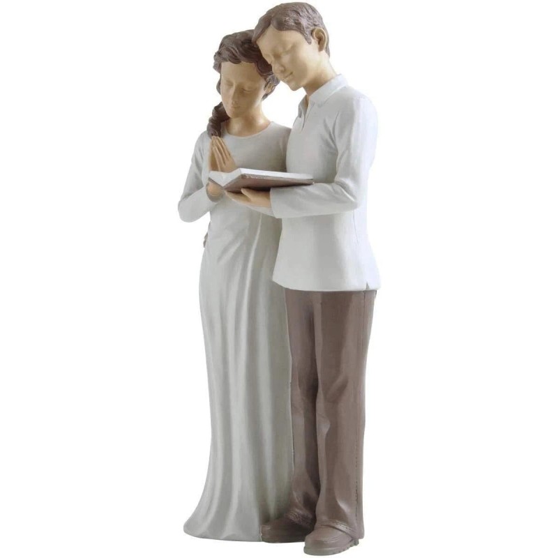 Husband & Wife Praying Couple Statue Sculpture - Husband Wife