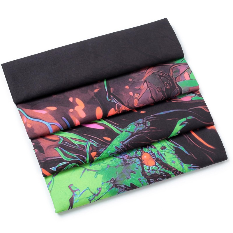 SparkLia Blacklight Fire Skull Tapestry, UV Reactive Burning Skeleton Horror