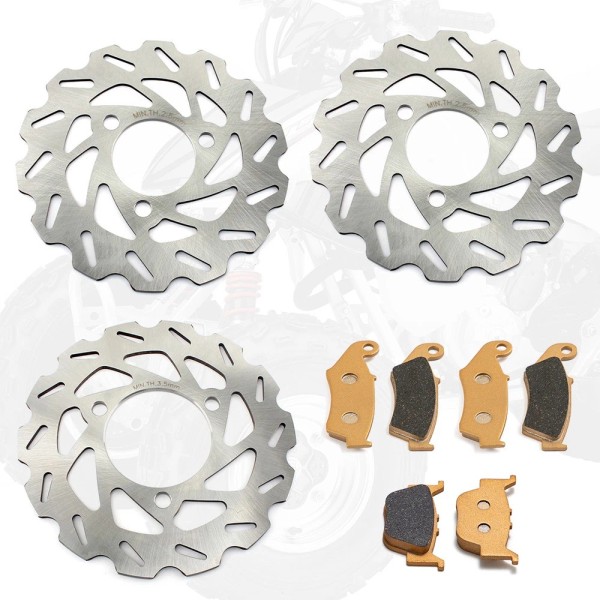 TARAZON Front Rear Brake Discs Rotors w/ Pads For Honda