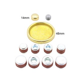 DNJ FPS1160 Brass Freeze Plug Set for 2003-2015 Chrysler Dodge Jeep Ram 5.7L V8 16V OHV 345cid ELECTRIC/GAS GAS [HEMI]