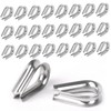 Pack of 50 M4 Wire Rope Thimbles, Wire Rope Clamp