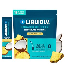 Liquid I.V. Liquid Iv Hydration Multiplier - Piña Colada - Paquetes De Polvo De Hidratación | Mezcla De Bebida De Electrolitos | Palo De Una Sola Porc