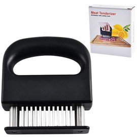 Meat Tenderizer with Protection Cover, 48 Stainless Steel Ultra Sharp Needle Blade Tenderizer, Heavy Duty Meat Tenderizer Cooking Machine for Tenderizing Beef Turkey Chicken Steak Veal Pork Fish (1)