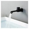 EYPVCLST Matte Black or Chrome Square Bathroom Basin Faucet Single