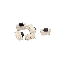 uxcell Tact Switch, Instantaneous Tactile Switch, Push Button Switch, Reset, 0.08 x 0.2 inch (2 x 4 mm), 2 Pin DIP, Pack of 5