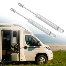 X AUTOHAUX 2 Pcs 6 Inch 5Ibs/22N Silver Tone Lift Supports Struts Shocks Gas Spring Universal for RV Car Truck Boat Window Cabinet Door Cover Lids