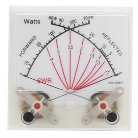 Eujgoov Cross Needle SWR/Watt Meter, Double Needle 60/300W Dual Band Standing- Meter with Backlight