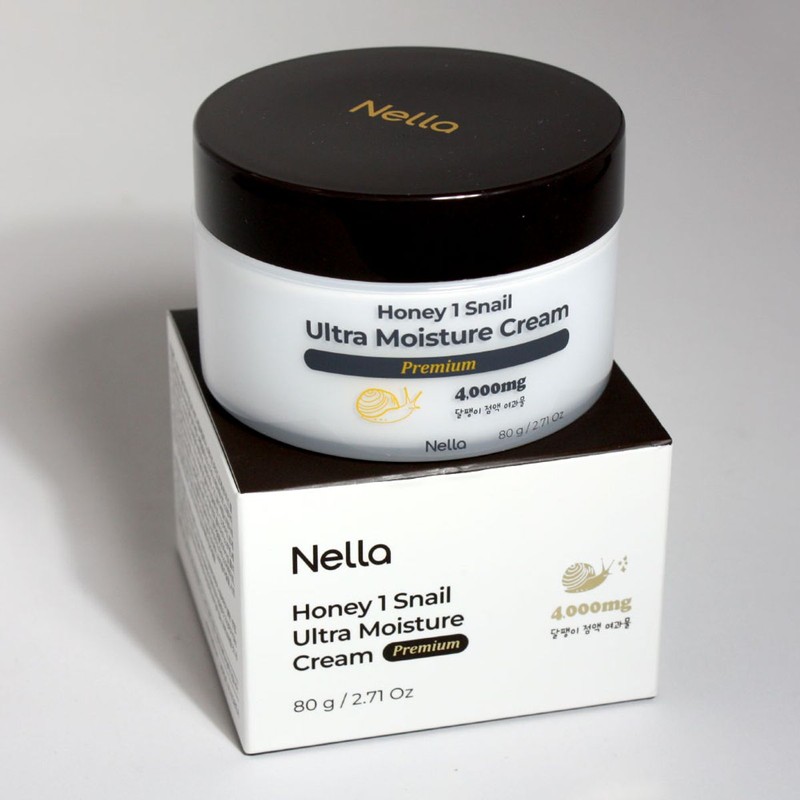 Nella Honey One Snail Ultra Moisture Cream Premium 80g *2pcs