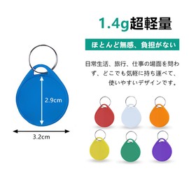 LIKENNY Name Keychain Colorful Key Tags Name Tags Name Tags 7 Colors Writable Key Case with Split Ring Identifier 3.8cm Keychain Tags Anti-lost Tags Pack of 50