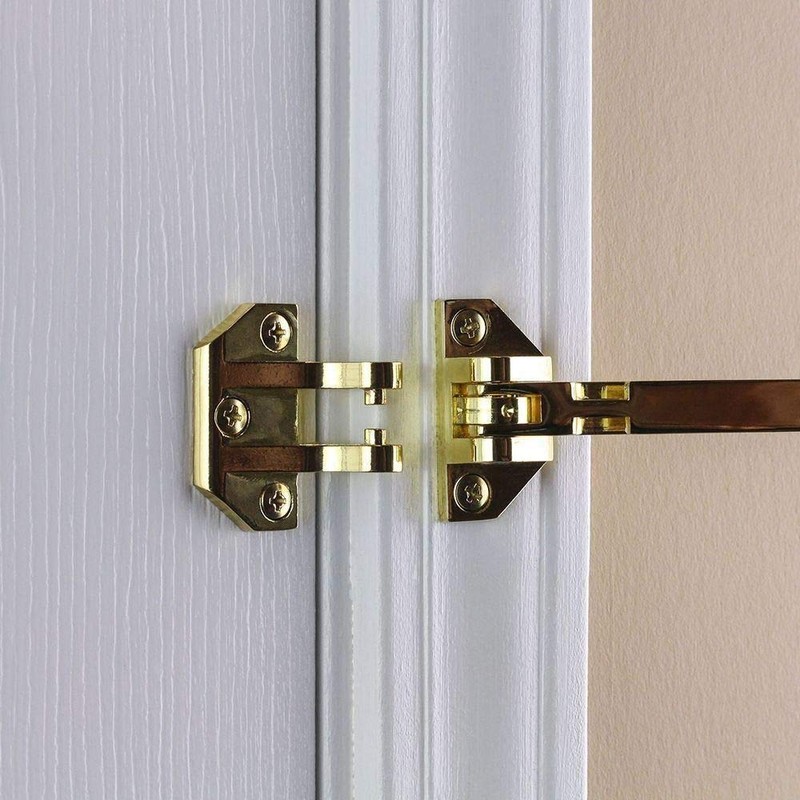 Defiant Heavy Duty Door Security Guard Bright Brass