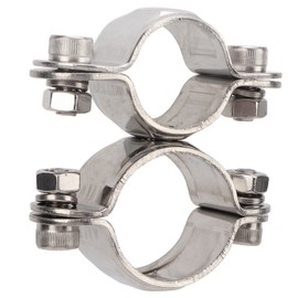 Swivel Clamp 360° Marine Grade Stainless Steel 316 Yacht Fishing Boat Accessories 25mmx31.7mm