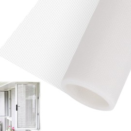 Fly Screens for Windows - 250cm x 120cm Window Fly Screen Mesh with 1.6mm Fine Holes for Windows and Doors, Breathable & Reusable Window Netting for Insects, Flies, Mosquitoes, Bugs, White