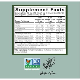 Child Life's Pure Arctic Cod Liver Oil, Natural Strawberry Flavour, 237 ml