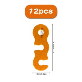 12 PCS Guy Rope Tensioners Jagowa Tent Wind Rope Buckle Cord Guyline Runners Adjuster Tent Accessory for Camping Hiking(Blue, Orange)