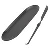 Candle Holder Tray with Wick Dipper Decorative Oval Shape Mattee