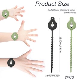 RUINIPOT 2 PCS Versatile GPS Tracker Protective Case - Pack Silica Gel Holders in Black and Avocado Green - Versatile GPS Tracker with Waterproof, Anti-Shock and Anti-Scratch Features