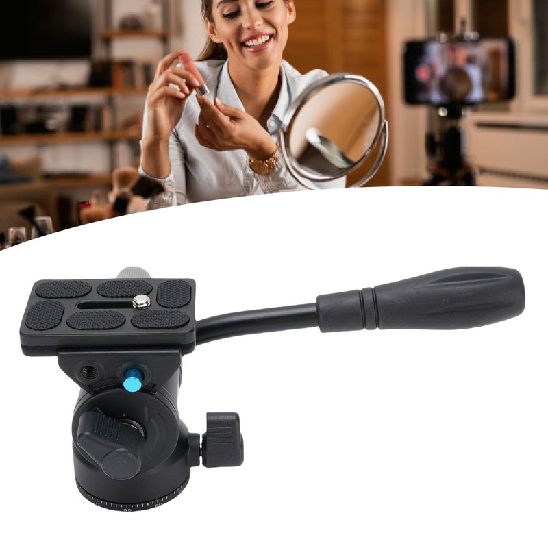 Yosoo Aluminum Alloy Video Tripod Head with Steel Handle, 360°