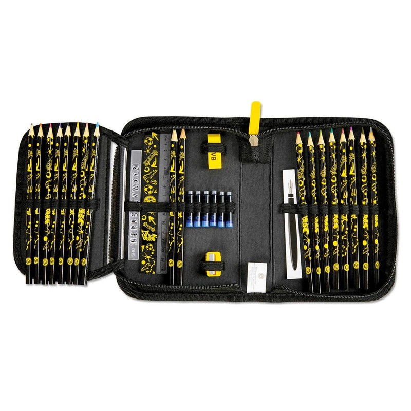 BVB Borussia Dortmund School Case Filled Pencil Case