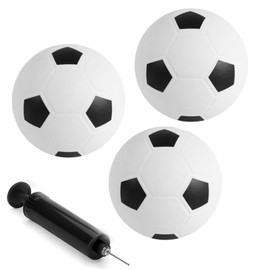 Small Football, Mini Football, Small Football Set with Mini Football and Air Pump, 16 cm Mini Footballs for Children and Adults, Ideal for Playground, Beach Bath, Indoor and Outdoor Fun