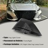 FZJDSD 1PC Black Passenger Right Side Front Fog Lamp Light